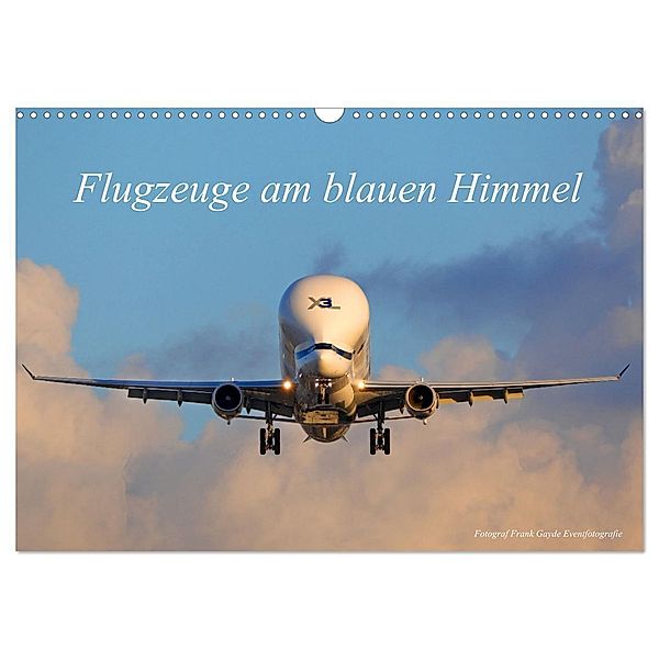 Flugzeuge am blauen Himmel (Wandkalender 2024 DIN A3 quer), CALVENDO Monatskalender, Frank Gayde