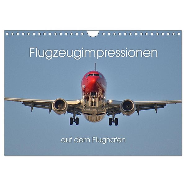 Flugzeugimpressionen auf dem Flughafen (Wandkalender 2024 DIN A4 quer), CALVENDO Monatskalender, Calvendo, Matthias Merz