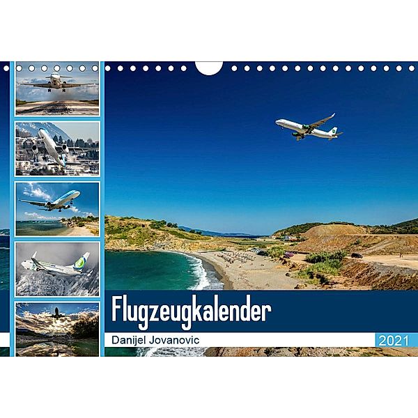 Flugzeugkalender 2021AT-Version (Wandkalender 2021 DIN A4 quer), Danijel Jovanovic