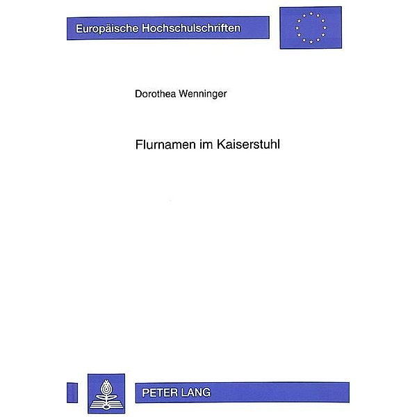 Flurnamen im Kaiserstuhl, Dorothea Wenninger