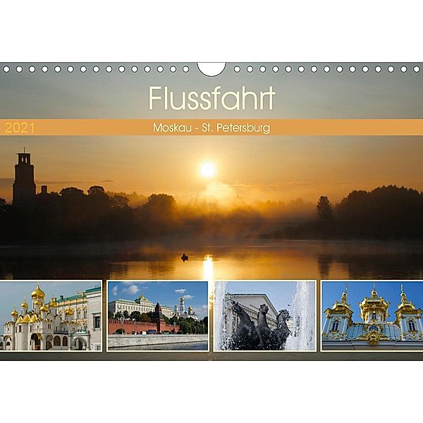 Flussfahrt Moskau - St. Petersburg (Wandkalender 2021 DIN A4 quer), Photo4emotion.com