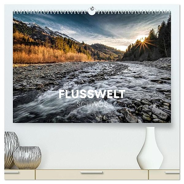 Flusswelt Schweiz (hochwertiger Premium Wandkalender 2025 DIN A2 quer), Kunstdruck in Hochglanz, Calvendo, SIMON SCHUHMACHER