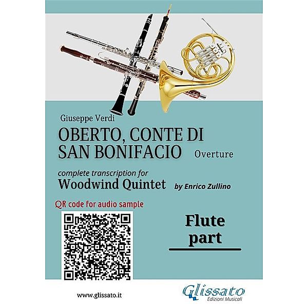 Flute part of Oberto for Woodwind Quintet / Oberto,Conte di San Bonifacio - Woodwind Quintet Bd.1, Giuseppe Verdi, A Cura Di Enrico Zullino