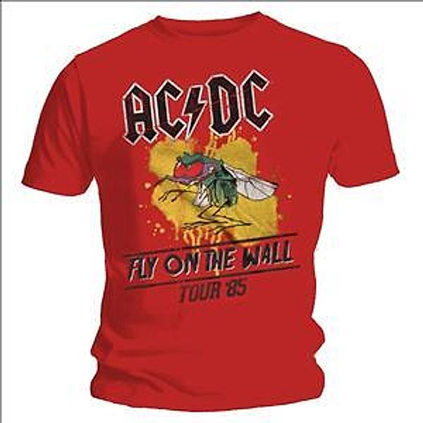 Fly On The Wall T-Shirt (Red), AC/DC