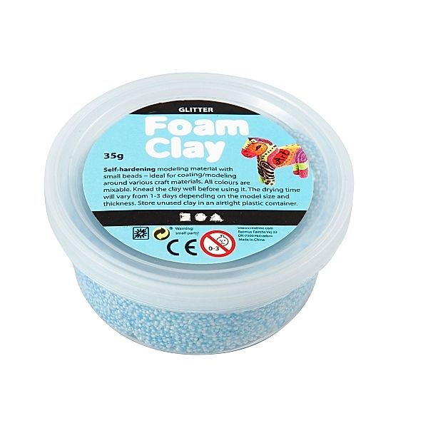 Foam Clay® Hellblau 35 Gramm