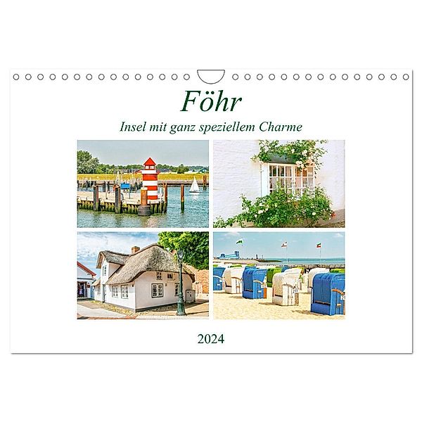 Föhr - Insel mit ganz speziellem Charme (Wandkalender 2024 DIN A4 quer), CALVENDO Monatskalender, Nina Schwarze