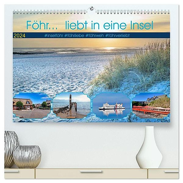 Föhr... liebt in eine Insel (hochwertiger Premium Wandkalender 2024 DIN A2 quer), Kunstdruck in Hochglanz, Gerold Dudziak