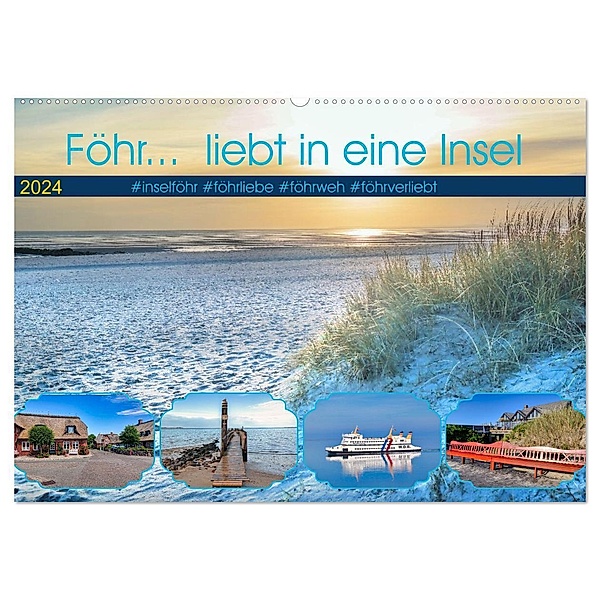 Föhr... liebt in eine Insel (Wandkalender 2024 DIN A2 quer), CALVENDO Monatskalender, Gerold Dudziak