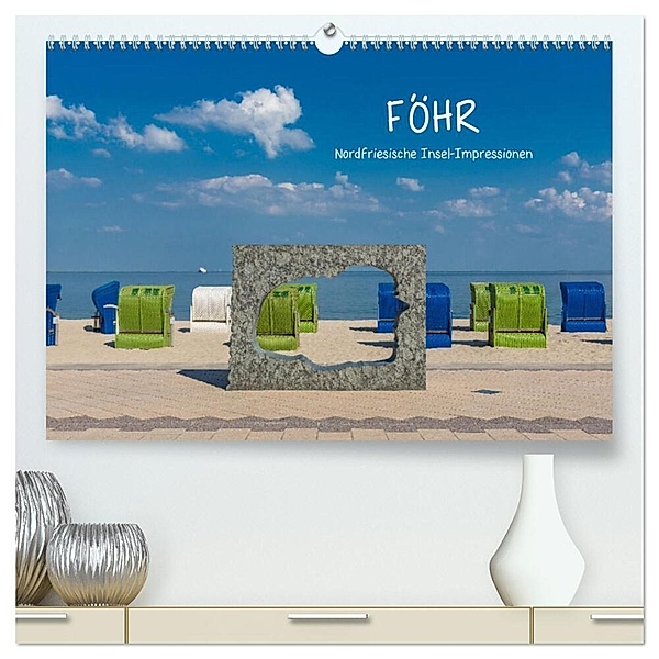 Föhr - Nordfriesische Insel Impressionen (hochwertiger Premium Wandkalender 2024 DIN A2 quer), Kunstdruck in Hochglanz, Sandra Simone Flach