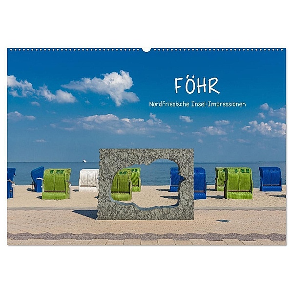 Föhr - Nordfriesische Insel Impressionen (Wandkalender 2025 DIN A2 quer), CALVENDO Monatskalender, Calvendo, Sandra Simone Flach