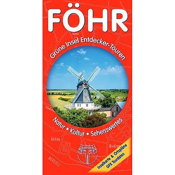 Föhr - Touristische Karte mit GPX Tourdaten, Rolf Drewes
