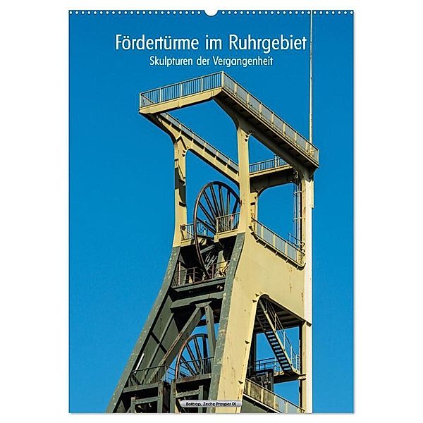 Fördertürme im Ruhrgebiet - Skulpturen der Vergangenheit (Wandkalender 2024 DIN A2 hoch), CALVENDO Monatskalender, Hermann Koch