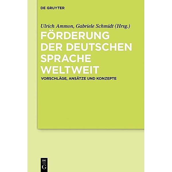 Förderung der deutschen Sprache weltweit