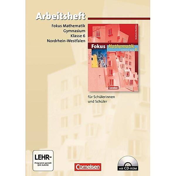 Fokus Mathematik, Gymnasium Nordrhein-Westfalen: 6. Klasse, Arbeitsheft m. CD-ROM