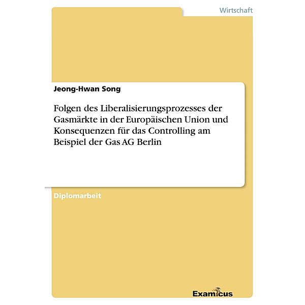 Folgen des Liberalisierungsprozesses der Gasmärkte in der Europäischen Union und Konsequenzen für das Controlling am Beispiel der Gas AG Berlin, Jeong-Hwan Song