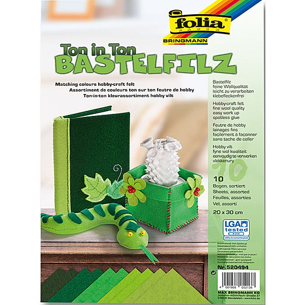 folia Bastelfilz-Set (Ausführung: grün)