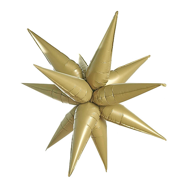 RICO DESIGN Folienballon 3D STERN GROSS in gold