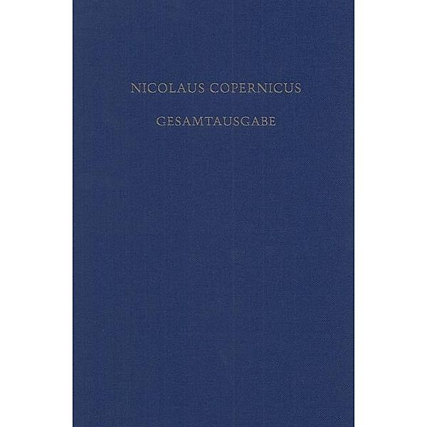 Folkerts, Menso; Nobis, Heribert M.; Kirschner, Stefan; Kühne, Andreas: Nicolaus Copernicus Gesamtausgabe - Biographia Copernicana