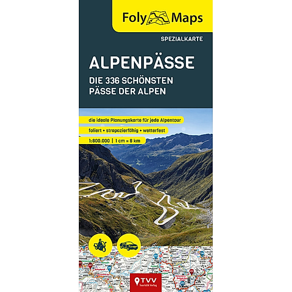 FolyMaps Alpenpässe Spezialkarte