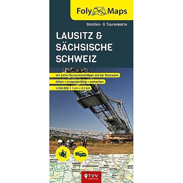 FolyMaps Karte Lausitz & Sächsische Schweiz 1:250 000