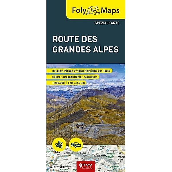 FolyMaps Route des Grandes Alpes Spezialkarte