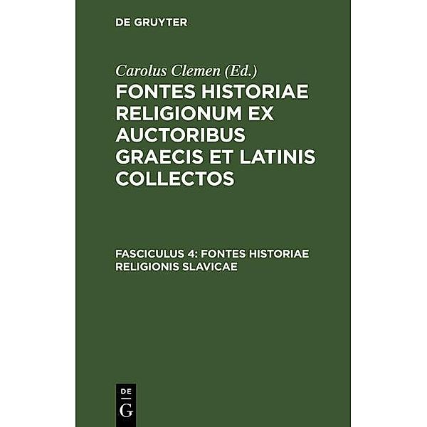 Fontes historiae religionis Slavicae