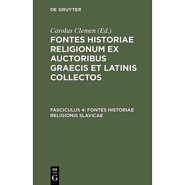 Fontes historiae religionis Slavicae