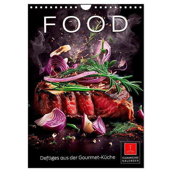 Food - Deftiges aus der Gourmetküche (Wandkalender 2024 DIN A4 hoch), CALVENDO Monatskalender, Peter Roder