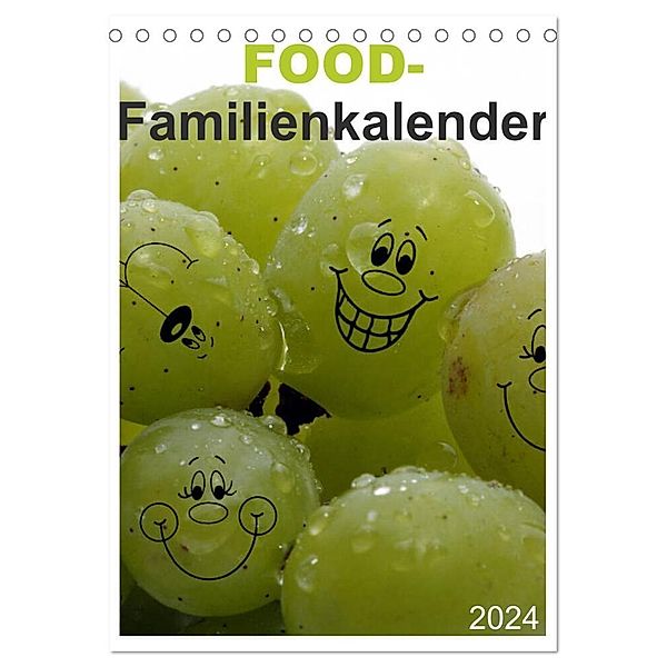 FOOD -Familienkalender (Tischkalender 2024 DIN A5 hoch), CALVENDO Monatskalender, Schnellewelten