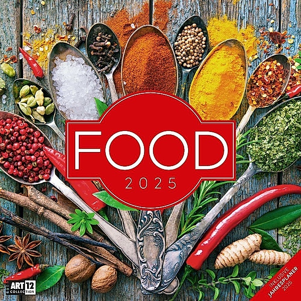 Food Kalender 2025 - 30x30, Ackermann Kunstverlag