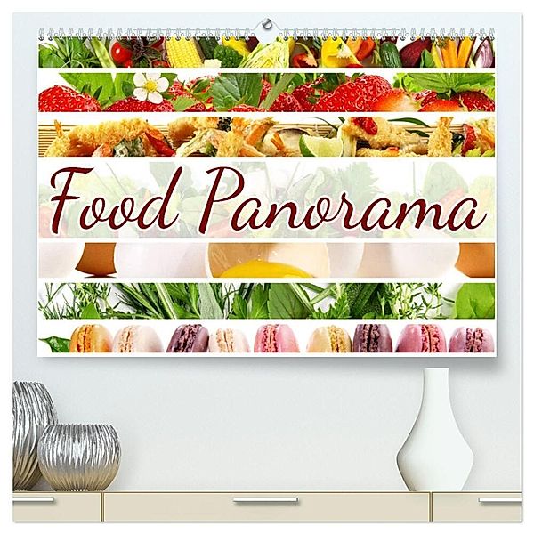 Food Panorama - Küchenkalender 2024 (hochwertiger Premium Wandkalender 2024 DIN A2 quer), Kunstdruck in Hochglanz, Georg Hergenhan