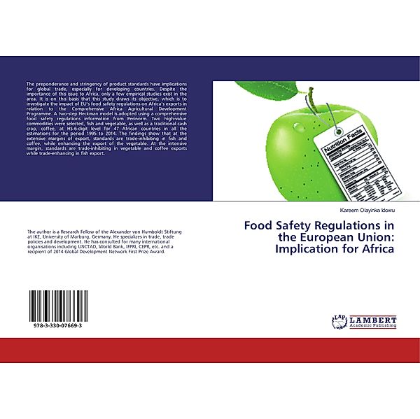 Food Safety Regulations in the European Union: Implication for Africa, Kareem Olayinka Idowu
