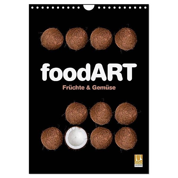 foodART - Früchte und Gemüse (Wandkalender 2024 DIN A4 hoch), CALVENDO Monatskalender, Marion Krätschmer