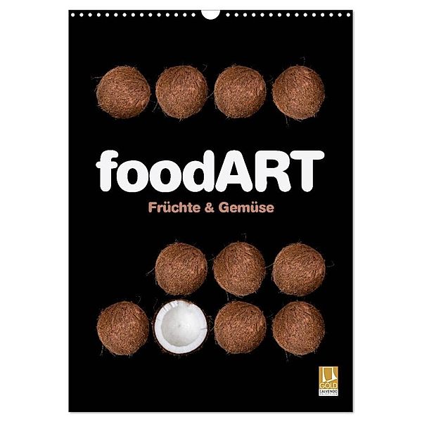 foodART - Früchte und Gemüse (Wandkalender 2024 DIN A3 hoch), CALVENDO Monatskalender, Marion Krätschmer