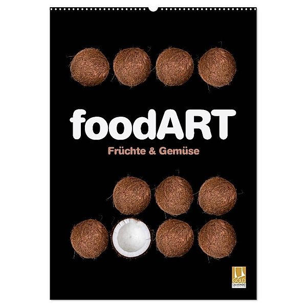 foodART - Früchte und Gemüse (Wandkalender 2024 DIN A2 hoch), CALVENDO Monatskalender, Marion Krätschmer