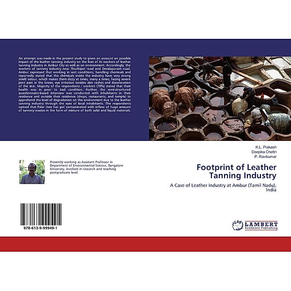 Footprint of Leather Tanning Industry, K. L. Prakash, Deepika Chettri, P. Ravikumar