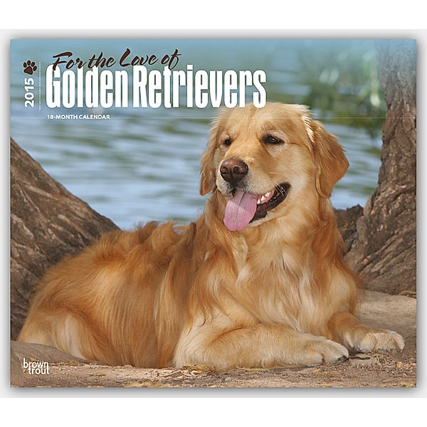 For the Love of Golden Retrievers 18-Month Calendar