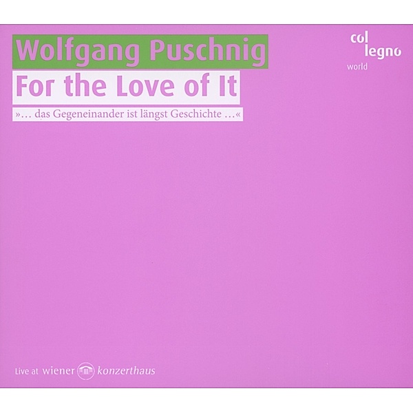 For The Love Of It, Mark Feldman, Bernarda Fink, Wolfgang Puschnig
