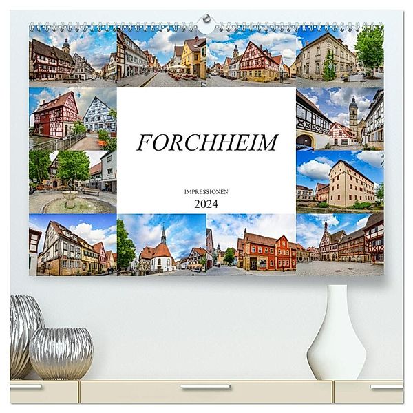 Forchheim Impressionen (hochwertiger Premium Wandkalender 2024 DIN A2 quer), Kunstdruck in Hochglanz, Dirk Meutzner