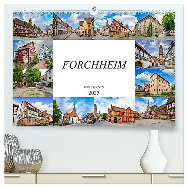 Forchheim Impressionen (hochwertiger Premium Wandkalender 2025 DIN A2 quer), Kunstdruck in Hochglanz, Calvendo, Dirk Meutzner