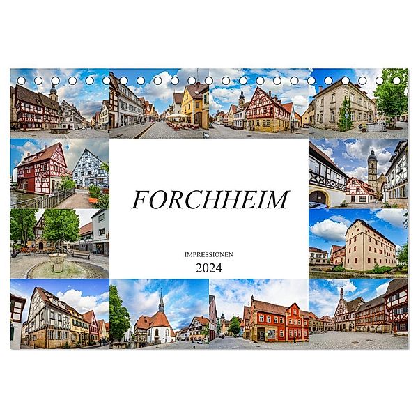 Forchheim Impressionen (Tischkalender 2024 DIN A5 quer), CALVENDO Monatskalender, Dirk Meutzner