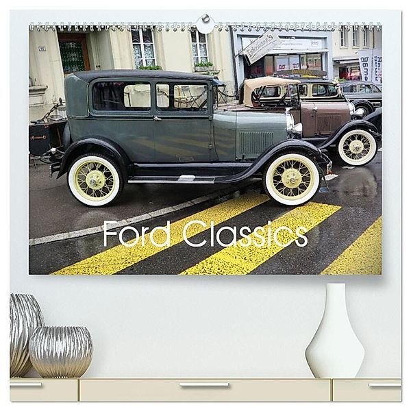Ford Classics (hochwertiger Premium Wandkalender 2024 DIN A2 quer), Kunstdruck in Hochglanz, Arie Wubben