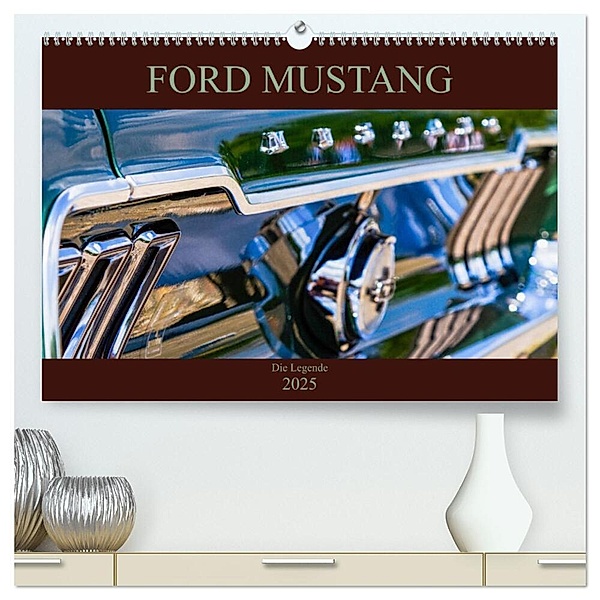 Ford Mustang - Die Legende (hochwertiger Premium Wandkalender 2025 DIN A2 quer), Kunstdruck in Hochglanz, Calvendo, Peter Schürholz