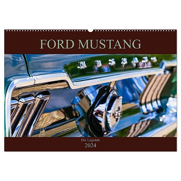 Ford Mustang - Die Legende (Wandkalender 2024 DIN A2 quer), CALVENDO Monatskalender, Peter Schürholz