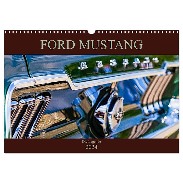 Ford Mustang - Die Legende (Wandkalender 2024 DIN A3 quer), CALVENDO Monatskalender, Peter Schürholz