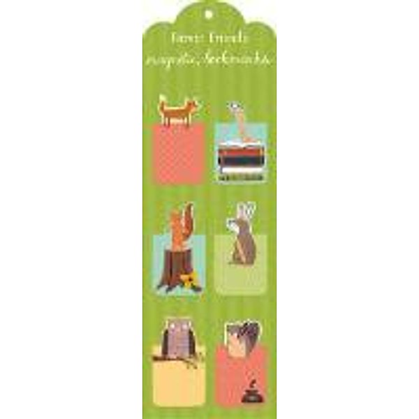 Forest Friends Magnetic Bookmark. 6 Exemplare