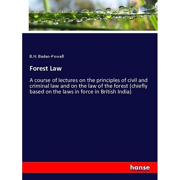 Forest Law, B. H. Baden-Powell