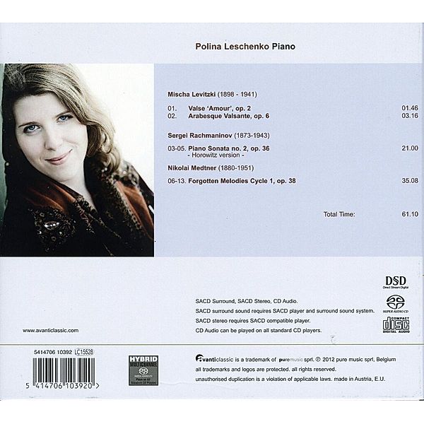 Forgotten Melodies-Werke Für Klavier, Polina Lenschenko