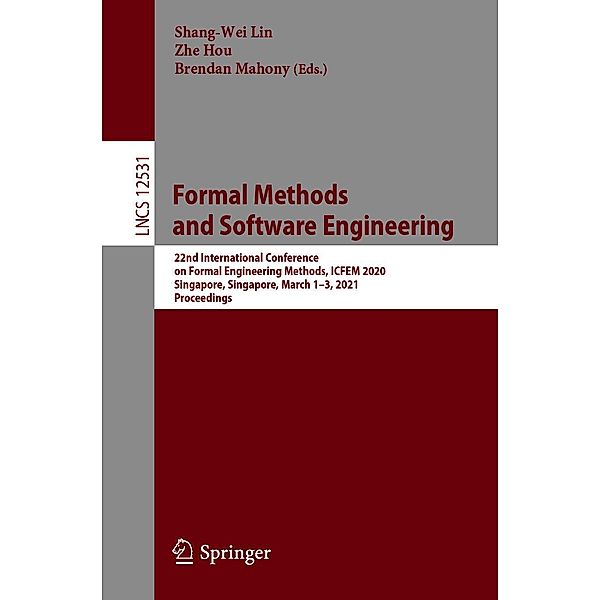 Formal Methods and Software Engineering / Lecture Notes in Computer Science Bd.12531