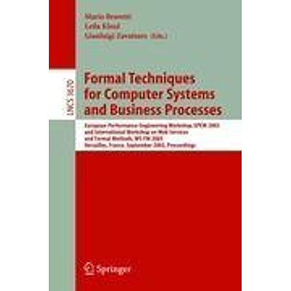 Formal Techniques for Computer Systems and Business Processes